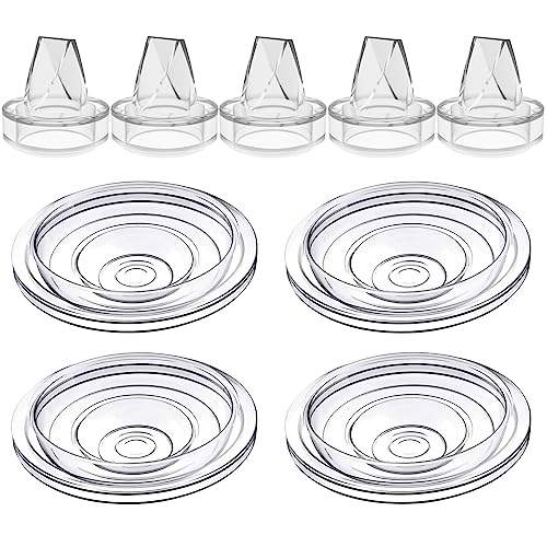 Image of 5Pack Silicone Duckbill Valve & 4Pack Silicone Diaphragm Compatible with momcozy S9 / S12 / S9Pro / S12Pro Wearable Breastpump, Breast Pump Replacement Parts, Breastfeeding Essential Accessories