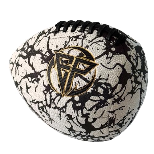 ENDPASS Luminous Rebound Trainer | Solo QB Wall Practice Ball with Light-Activated Glow for Indoor & Outdoor (White Size 6)
