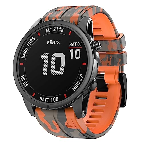 Luksnoc �X�}�[�g�E�H�b�` �x���g 22mm 26mm Quickfit �����\ �K�[�~�� �o���h Fits Fenix 8 47mm/8 Pro/7/6//5 Forerunner 970/965/955/945 Quatix 8/7/6/5/E
