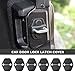 6PCS Car Door Lock Cover - Black Door Latch Lock Trim Cover Compatible with 2018-2025 Jeep Wrangler JLU JL 4XE Unlimited & Gladiator JT - Car Interior Accessories for Cars Decorations (6PCS)