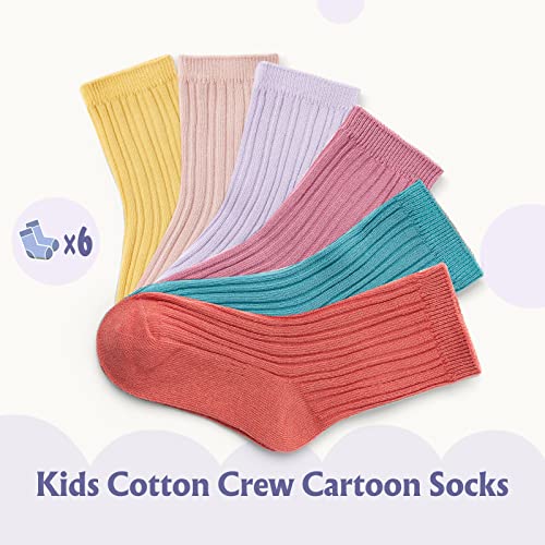 Boys Cotton Socks Kids Colorful Quarter Socks Cartoon Seamless Dress Socks Bears for Boys 6 Pack4