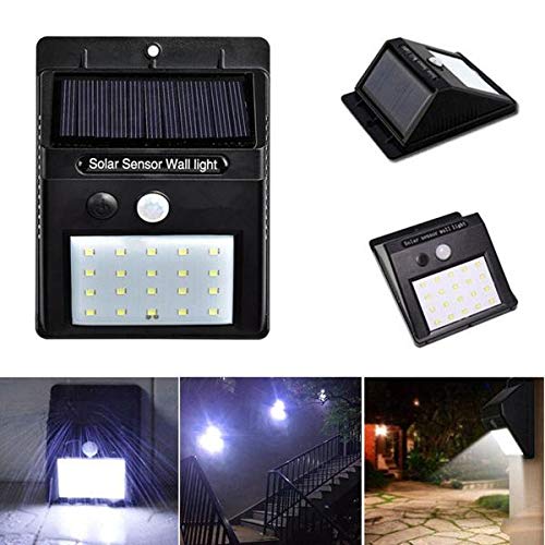 DEBIRE Solar Lighte For Outdoor Security Waterproof Solar Motion Sensor 20 Light in 1 LED | Size-10x9cm | Black-1ps-image-30
