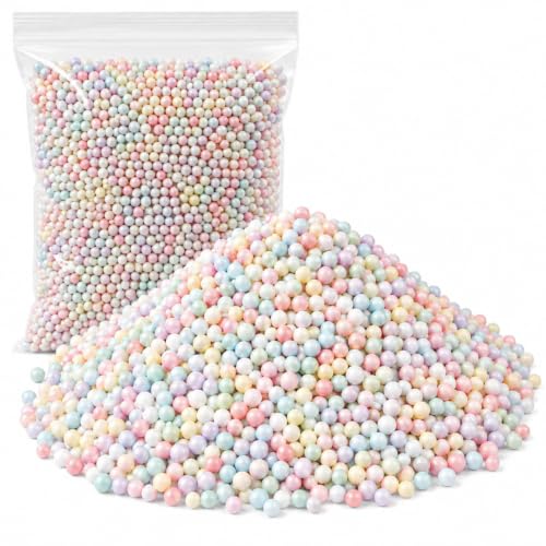 Image of Wanna Party Multicolour Mini Foam Balls Pack, Pastel Foam Beads for Pinata Fillers, Goodie Bags, Return Gifts, Slime Making, Art & Craft Projects and Gift Packing