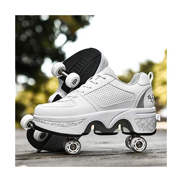 Roller Skate Shoes Rollschuhe Schuhe Mit Rollen Skateboardschuhe,Inline-Skate, verstellbar Damen Schuhe mit Rollen für mädchen – Bild 4