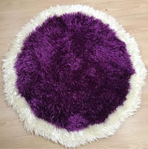 Image of Eyelash Fun Fur Yarn Premium 100% Polyester 164 Yds (150 Mt), 3.53 Oz (100 Gr) Colorful Crochet Yarn Dıy Hand Knitting. (Purple, 1 Skein)