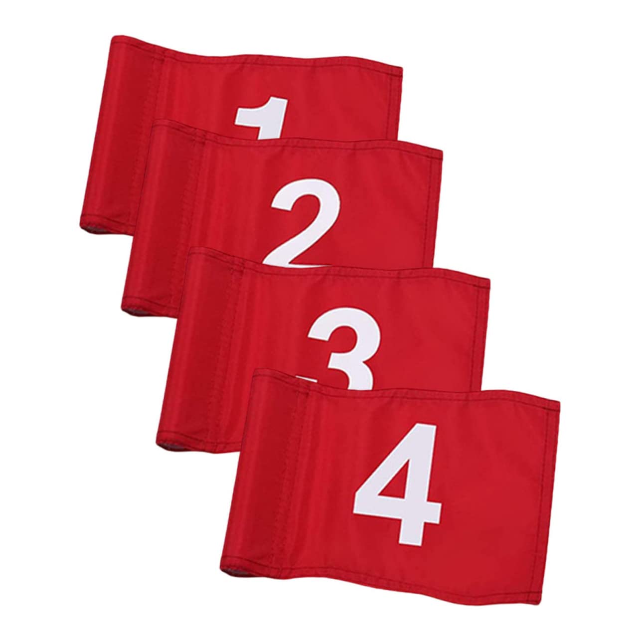 BCOATH Golf Flags 4 Pack Golf Course Flags Detachable Poles for Practice and Training Sturdy and Versatile