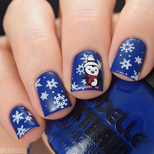 Winstonia Christmas Nail Stamping Plate Nail Art Image Stencil Manicure Template Festive Winter Holiday (The North Pole) #TOP6