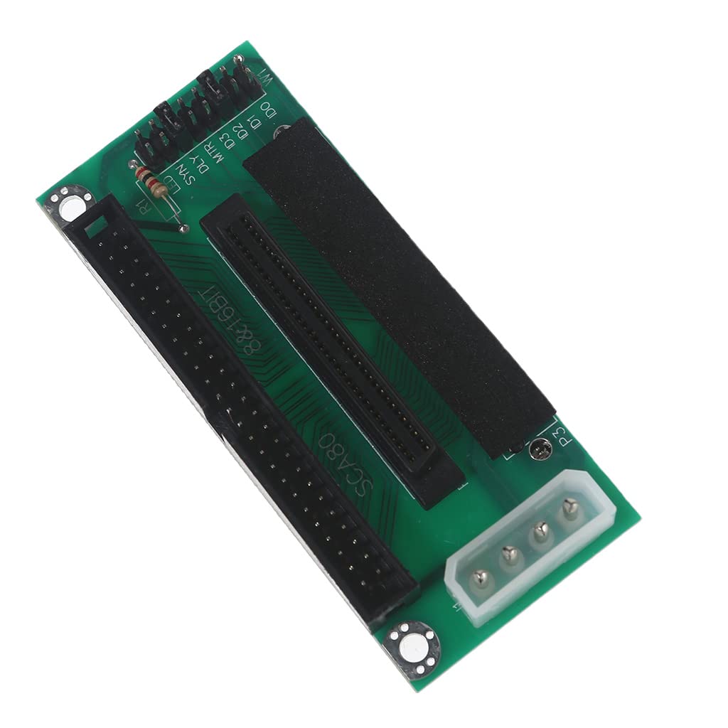 Adaptateur SCSI 80 broches vers 68 broches vers 50 broches pour disque dur IDE