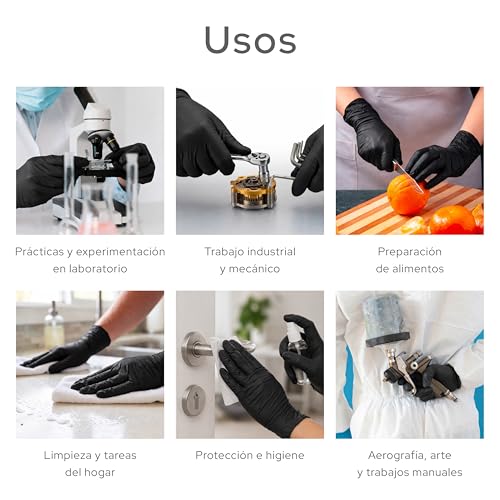 Guantes de cocina negros 18 Imagen adicional