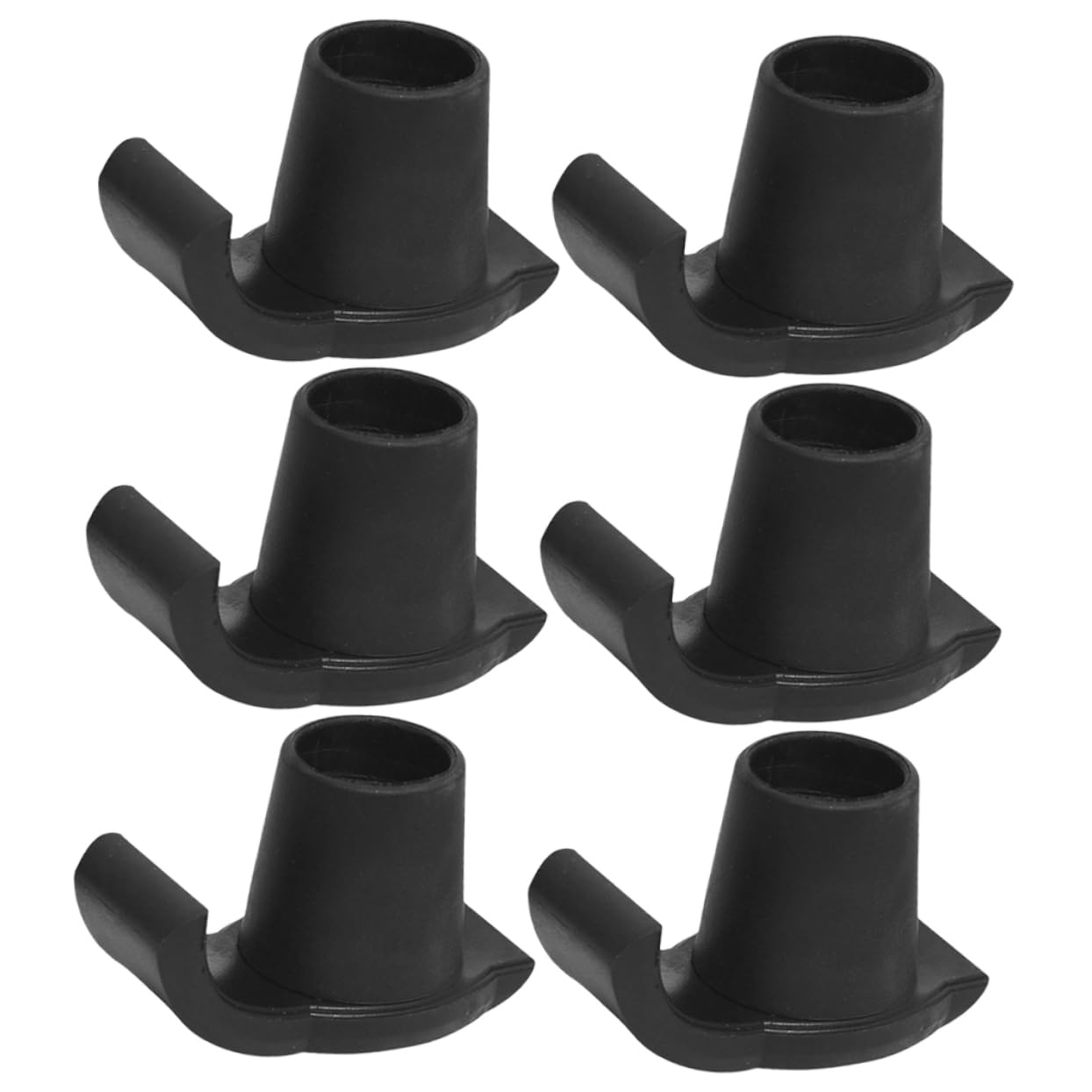 Didiseaon 4 Juegos Muletas Esquís Andador Antideslizante Andadores Deslizadores O Planeadores Andador Se Desliza Pequeños Planeadores Para Andador El Plastico Black 6 Piezas * 4