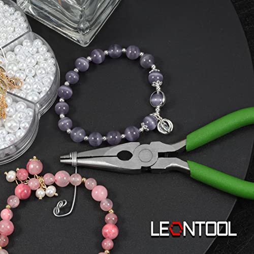 Long Nose Pliers with Wire Cutter - 5-Inch Needle Nose Pliers with Small Serrated Jaws - Image 4