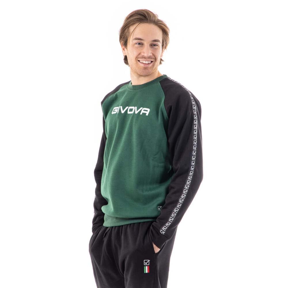 GIVOVA TUTA ITALIA UOMO 102 G/COLLO felpa CON BANDA