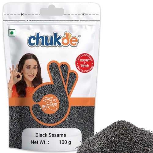 Image of Chukde Black Sesame Seeds - Unhulled, Nutrient-Rich Seeds 100gx2