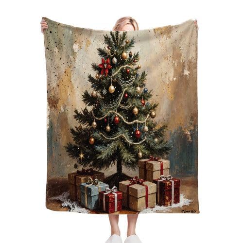 Narzuta na łóżko podwójne, 150 x 203 cm, zielona choinka, dwustronny nadruk 3D, przytulny pluszowy koc, ciepłe koce flanelowe dla kobiet, mężczyzn, prezenty na urodziny, rocznicę, zwierzę