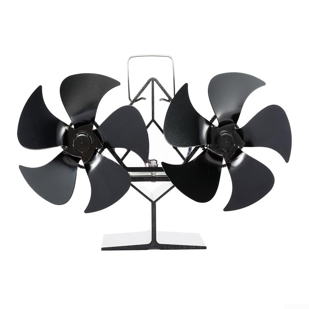 Ventola per stufa a legna, ventilatore magnetico per camino, alimentato a calore, per stufe a legna e caminetti