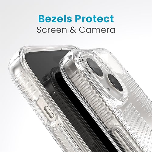 Speck Clear iPhone 15 Plus Case - Slim, Drop Protection, Grip - for iPhone 15 Plus & iPhone 14 Plus - Scratch Resistant, Anti-Yellowing, 6.7 Inch Phone Case - GemShell Grip, Clear - image 6