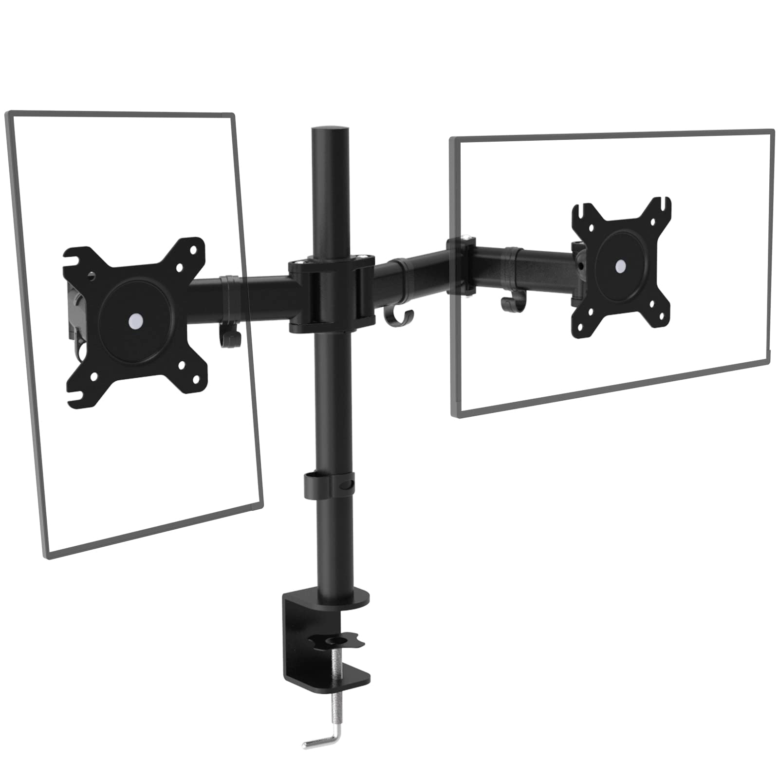 Buy JOY worker Dual Monitor Desk Mount, Fully Adjustable Articulating