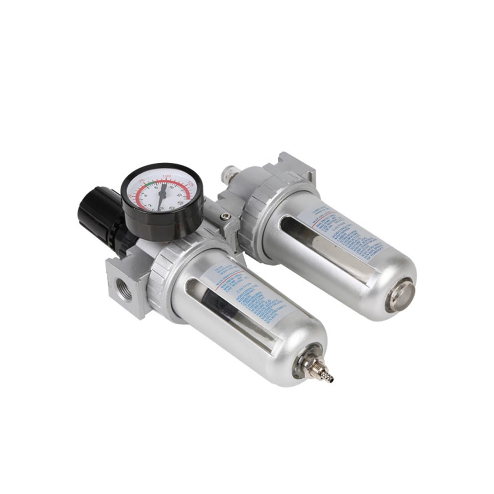 Minicilindro, Dispositivo for la manutenzione del filtro 'aria compressa Riduttore di pressione Regolatore del compressore 1/4", 1/2" Colpo(1/4")
