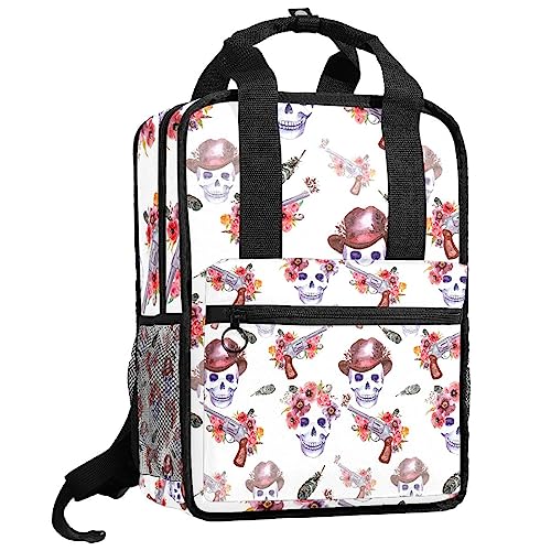 Sac à dos garçons tête de mort compagnon des sorties scolaires et loisirs
