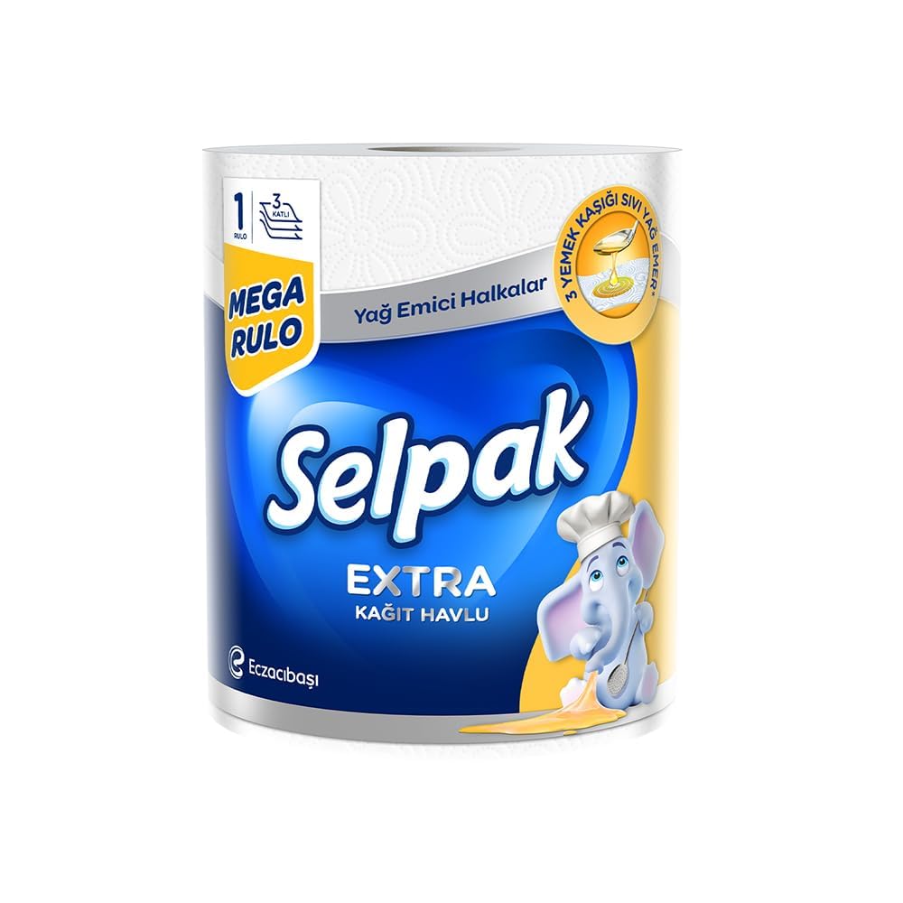 Selpak Yağ Emici Kağıt Havlu 1 Dev Rulo (1=3)