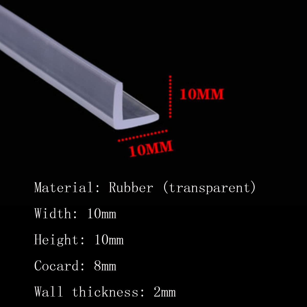 U-förmige Gummidichtung, U-Profil-Gummidichtung, 5 Meter, U-förmige Gummidichtung, Zierleiste, Fenster- und Türkantenschutz, wetterfest for Ihr Auto, Transporter, Wohnwagen und Boot, 17 mm x