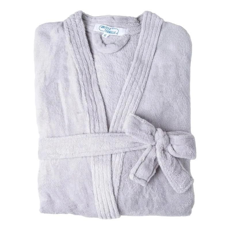 Roupão Soft Microfibra Adulto Jolisoft Fleece Macio Jolitex (BR, Alfa, G, Regular, Regular, Cinza)