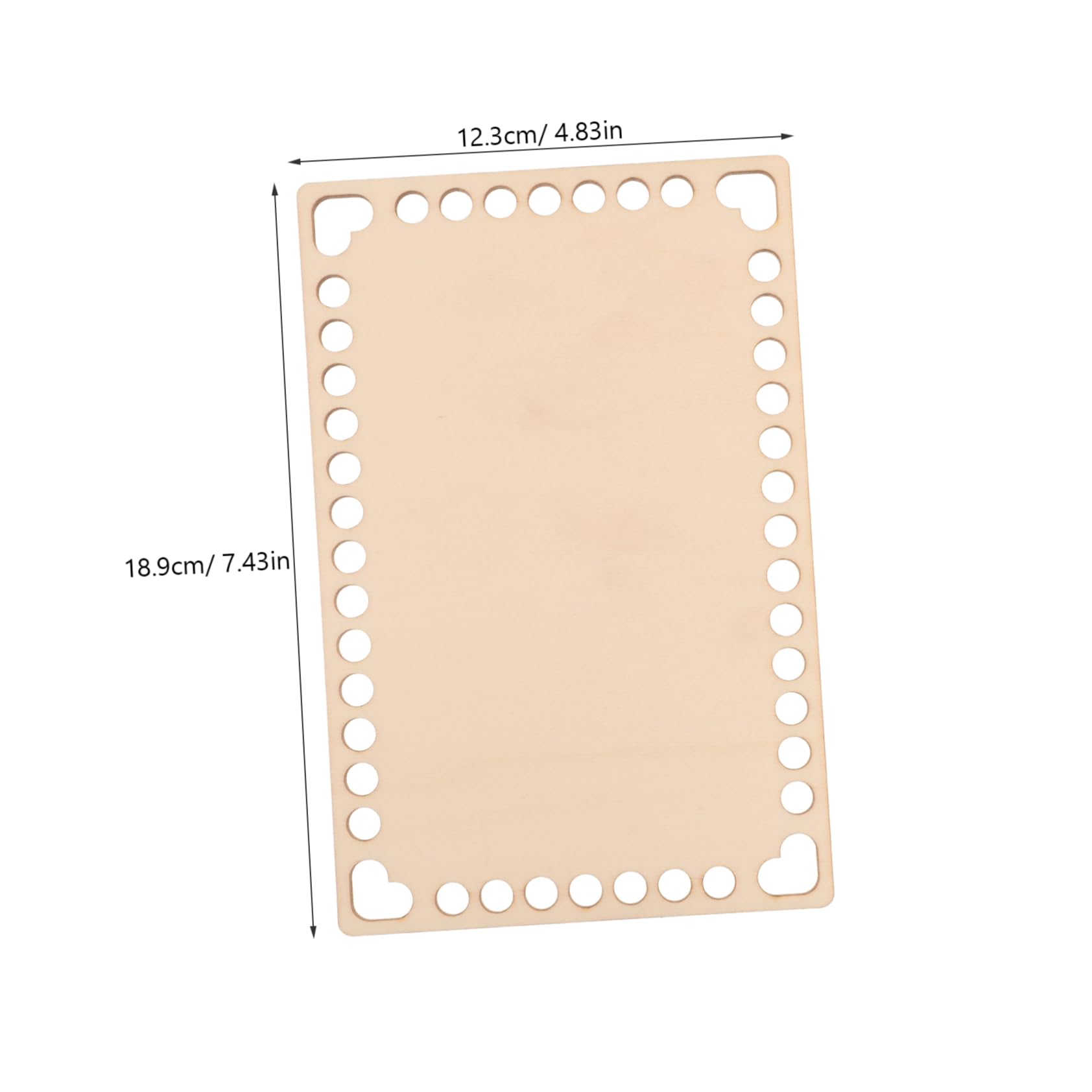 DOITOOL 2 Pack Wooden Bag Bottom Wood Crochet Basket Bases DIY Basket Weaving Supplies Pre-drilled Holes Bag Making Base