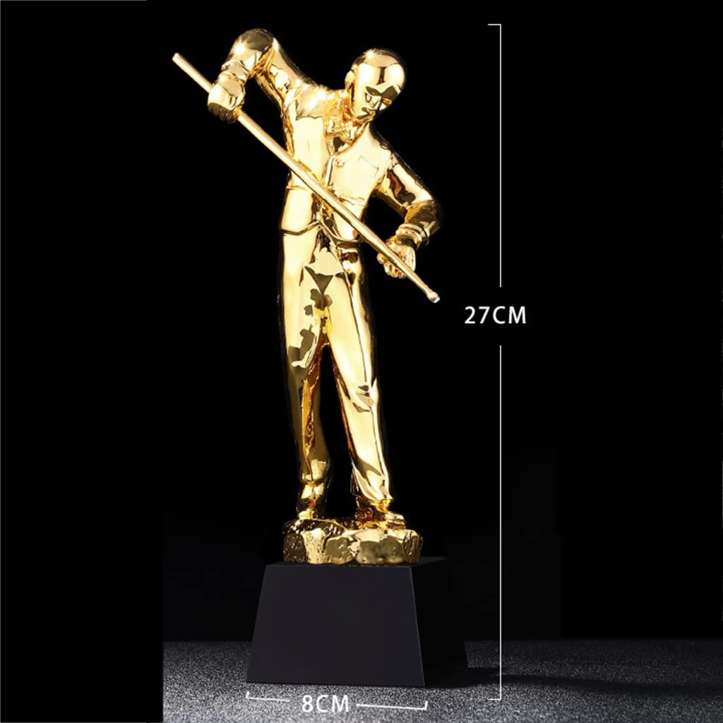 Medaillen, Trophäen, Auszeichnungen, Billard-Turnier-Trophäe, Goldene Meisterschafts-Trophäe, Sport-Wettbewerbs-Auszeichnungen, Trophäen-Auszeichnungsbasis, kann graviert Werden Trophäen