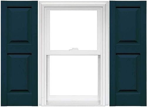 Mid America Williamsburg - 1 par de contraventanas de paneles de vinilo