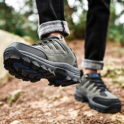 hongrenamz Men's Trekking Shoes Waterproof Walking Shoes Low Rise Hiking Boots Trail Running Cycling Mountaineering3