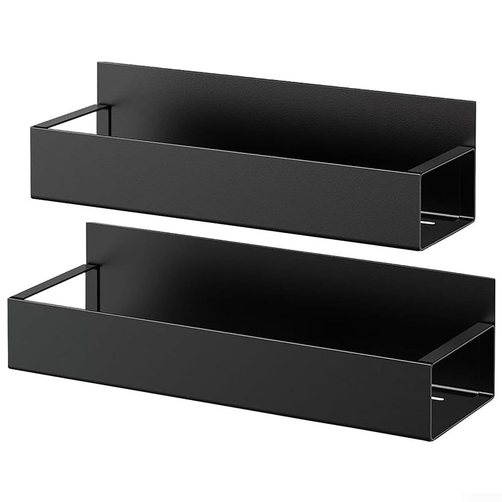 Zilimontt Lot de 2 supports magnétiques pour boîte à outils, organiseur de bouteilles en acier au carbone avec aimant puissant pour rangement de garage et d'atelier