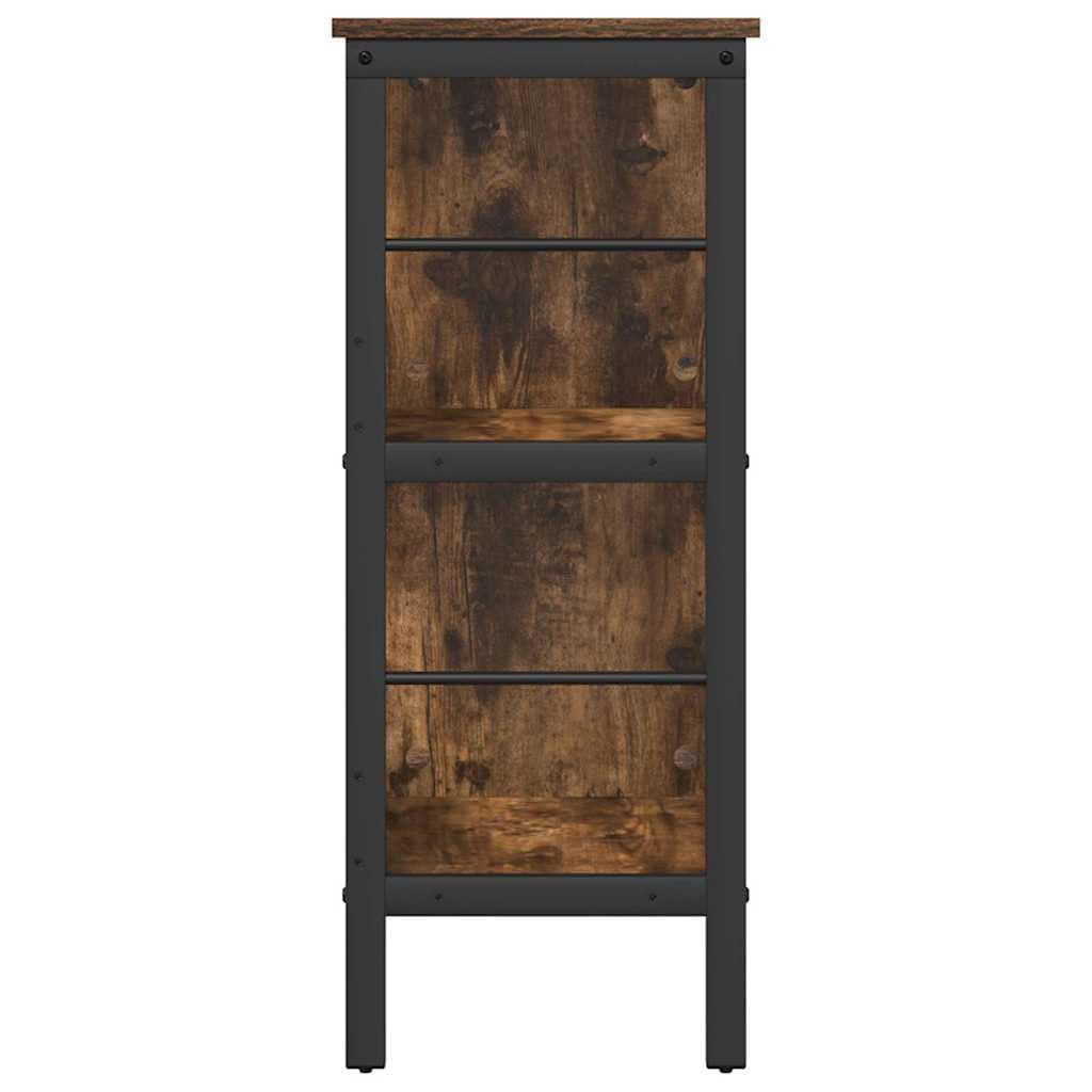 Generisch Bücherregal Geräucherte Eiche 82 x 32 x 79 cm Holzwerkstoff,Möbel,Regalsysteme,Bücherregale Bücherschränke-883996