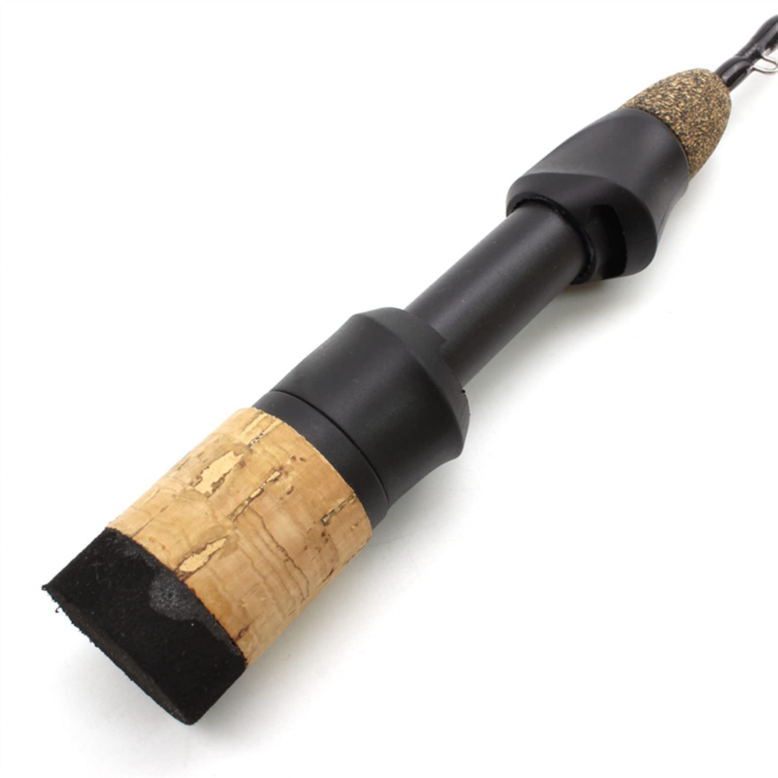angelausrüstung 58cm Winter EIS Angelruten 2 Tipps Rotierenden Stange Carbon Faser EIS Pole Ultra-licht Karpfen Angelrute angelrute