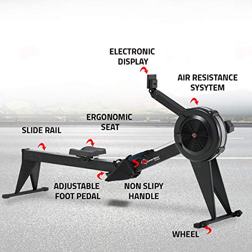 PowerMax Fitness RAC-2500 Foldable Air Rower — Home Rowing Machines - image 7