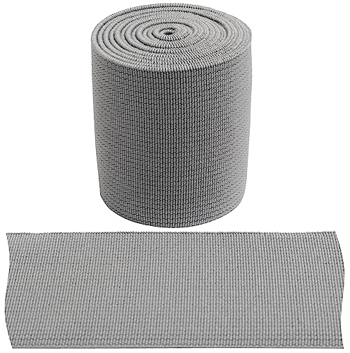 AERZETIX - C67418 - Elastique plat tissé 1 m - largeur 50 mm - couleur gris - en polyester et latex - confection mercerie couture vêtements tissu ceinture pantalon jupe
