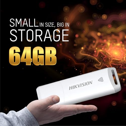 Image of HIKVISION M200P 64GB USB Flash Drive | High Speed USB 3.2 Pen Drive | Plug & Play | Portable Storage for Laptop, PC, Smart TV & Car Audio | HS-USB-M200P(DZ) /64G