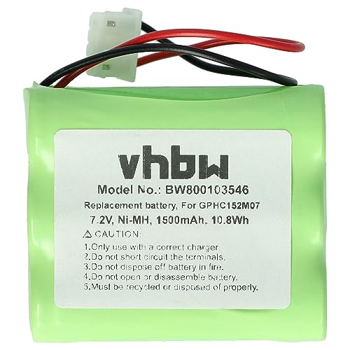 vhbw Batterie Compatible avec Dirt Devil Evo M678 Robot électroménager (1500mAh, 7,2V, NiMH)