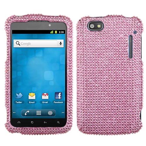 MyBatALC960CHPCDMS004NP Dazzling Diamante Bling Case for Alcatel Authority One Touch 960C - Retail Packaging - Pink