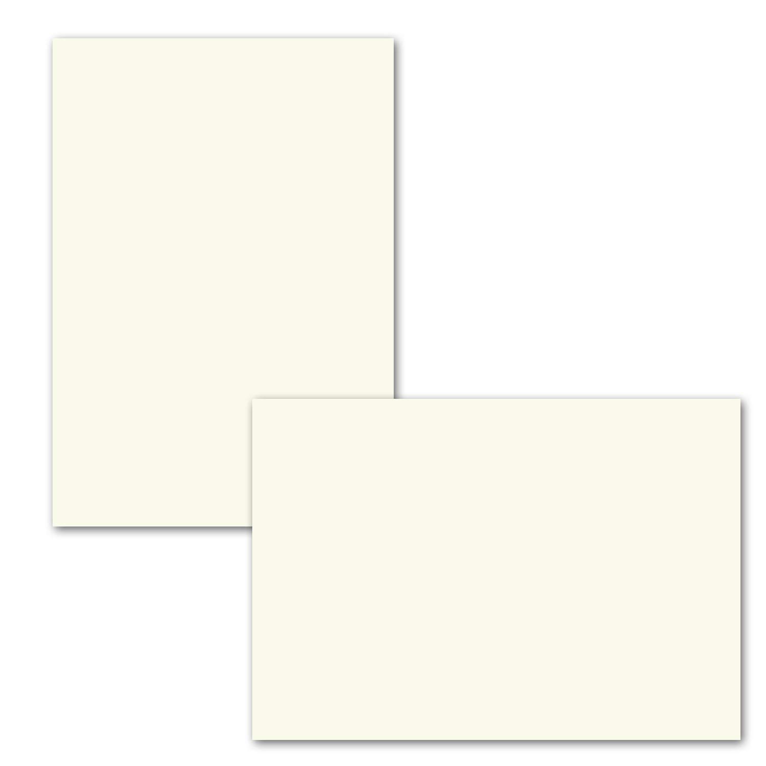Gustav Neuser Lot de 700 feuilles de papier pour cartes pliables B6 Blanc crème 123 x 174 mm Sans pli Papier mat de qualité supérieure