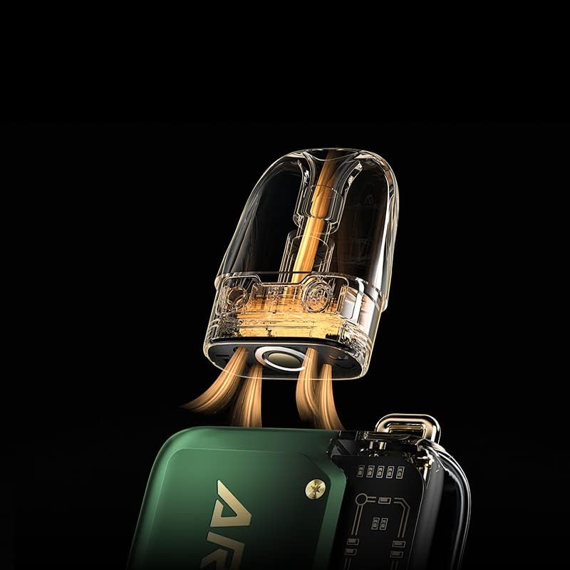 Close-up of the Argus P1 pod being inserted into the device, showing the airflow mechanism.