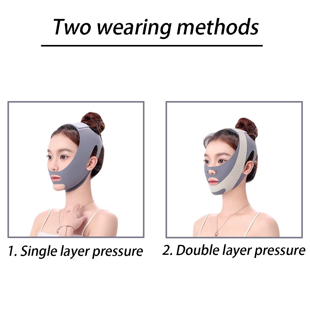 SSyang Beauty Face Contouring Sleeping Mask Chin, V Shaped Slimming Face Mask, Reusable V Line Lifting Mask, Face Lift - Image 2