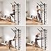 Swedish Ladder, Wood Stall Bar with Suspension Trainer Straps, Pull-Up Dip Bar Attachment, Strategic Rods, for Home, School, hysical Therapy and Gymnastics, Upgrade Installation