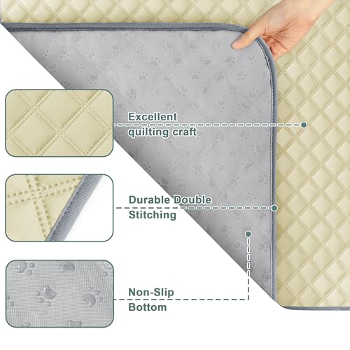 Image of Eterish Reusable Washable Pee Pads for Dogs Large /Extra Large 36'' x 41'' 2 Pack, Absorbent Pet Puppy Dog Training Pads Non-Slip, Waterproof Whelping Potty Pads for Dogs Leak-Proof
