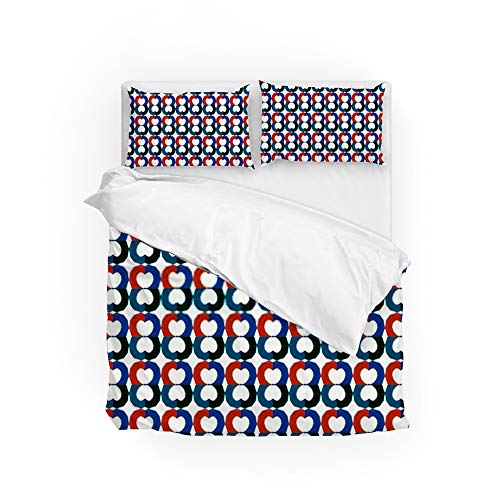 Housse de couette motif géométrique 100% polyester de qualité supérieure jumeau - 2
