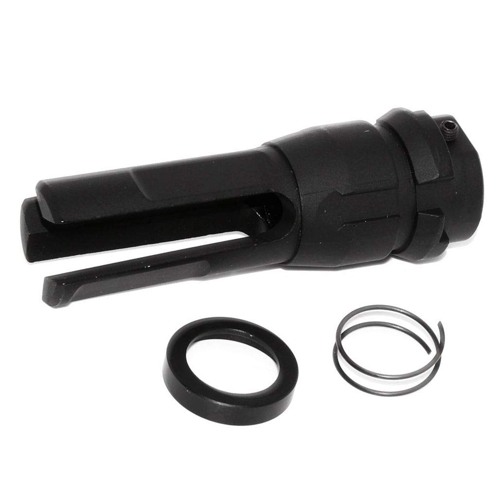 Generic Airsoft Supplémentaire Parties APS 70mm 3-Prong Muzzle Brake Flash Hider Cache-Flash de Frein de Bouche à 3 Broches -14mm CCW Sens Anti-horaire Black Noir