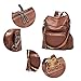 CLUCI Backpack Purse For Women Fashion Leather Designer Travel Large Ladies Shoulder Bags with Tassel Brown