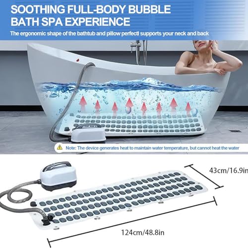 Alfombrilla de baño de masaje ajustable con cojín inflable 4