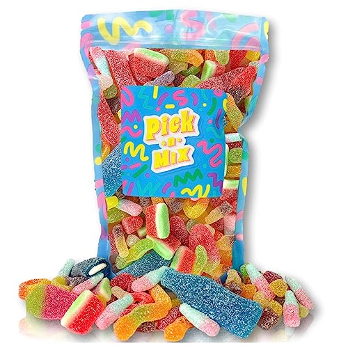 Fizzy Sweets Pick and Mix – Fizzy/Sour Sweets Classic Retro Pick n Mix Candy Selection – Sour Sweet Mix By The Sweet Treat Gifting Co.