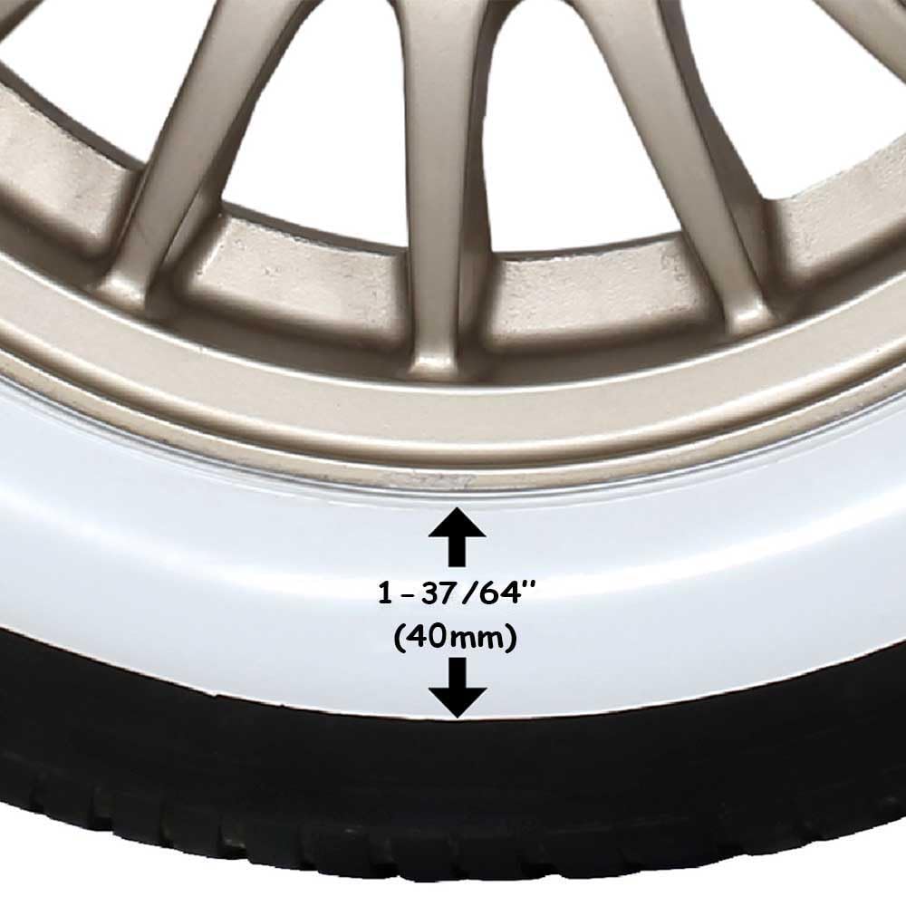 Amazon.com: 15 inch Rims Whitewall Portawall Topper Rubber Tire