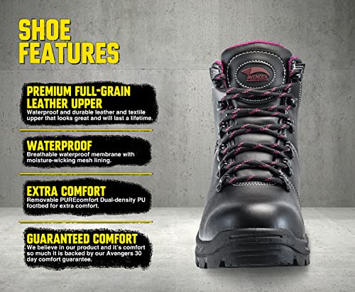 Avenger Work Boots Women's Medium Construction Boot2